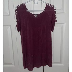 Kismet Shoulder Cut Out Shirt